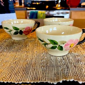 Franciscan Desert Rose coffee cups